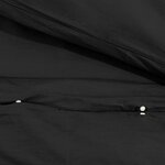 vidaXL Ensemble de housse de couette Noir 135x200 cm Coton