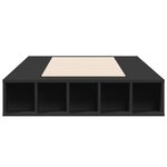 vidaXL Cadre de lit sans matelas noir 100x200 cm