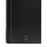 vidaXL Armoire de salle de bain à miroir LED noir brillant 80x12x68 cm