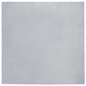 vidaXL Tapis en Fourrure Synthétique de Lapin Olite Gris 120 x 120 cm