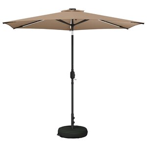 vidaXL Parasol de jardin avec lumières LED et base 270 x 270 cm