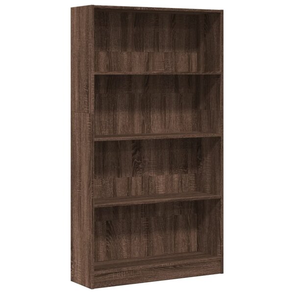 vidaXL Bibliothèque chêne marron 80x24x143 cm bois d'ingénierie