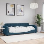 vidaXL Lit de repos sans matelas bleu 80x200 cm velours