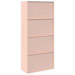 vidaXL Armoire de rangement 2 Pièces Rose 90 x 40 x 200 cm Acier