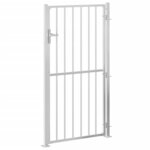 vidaXL Portail de jardin 100x180 cm acier inoxydable