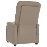 vidaXL Fauteuil inclinable électrique Cappuccino Similicuir