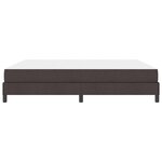vidaXL Lit à ressorts avec matelas Marron foncé 180 x 200 cm tissu