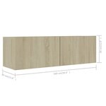 vidaXL Ensemble de meubles TV 6 Pièces Chêne sonoma Bois d'ingénierie