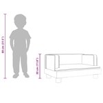 vidaXL Canapé pour enfants bleu 60x40x30 cm velours