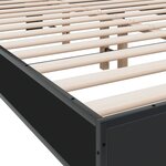 vidaXL Cadre de lit sans matelas noir 120x200 cm