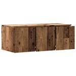 vidaXL Meuble TV vieux bois 80x34x30 cm bois d'ingénierie