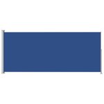 Vidaxl auvent latéral rétractable de patio 200x500 cm bleu