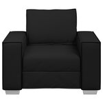 Fauteuil en cuir synthétique noir vidaXL - 59 cm