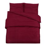 vidaXL Ensemble de housse de couette Bordeaux 200x220 cm Microfibre