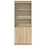 vidaXL Buffet haut chêne sonoma 70x35x180 cm bois d'ingénierie