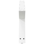 vidaXL Pieds de table basse 2 pièces Blanc 70 x (30-31 3) cm Acier