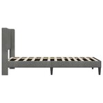 vidaXL Cadre de lit avec tête de lit Gris foncé 90 x 200 cm Velours