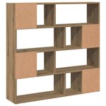 vidaXL Bibliothèque/Séparateur de pièce chêne artisanal 105x24x102 cm