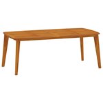 vidaXL Ensemble à manger de jardin 9 Pièces Bois d'acacia solide