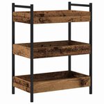 vidaXL Chariot de cuisine Bois ancien 50 x 30 x 70 cm