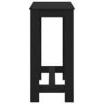 vidaXL Table de bar Chêne noir 102 x 50 x 103 5 cm Bois d'ingénierie