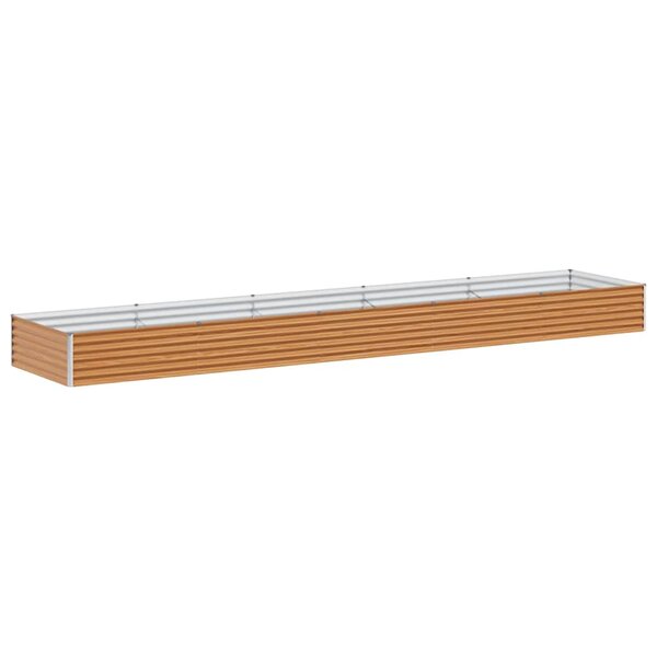vidaXL Jardinière surélevée 485 x 100 x 36 cm Acier galvanisé