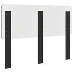 vidaXL Tête de lit Chêne noir 160 cm Bois d'ingénierie