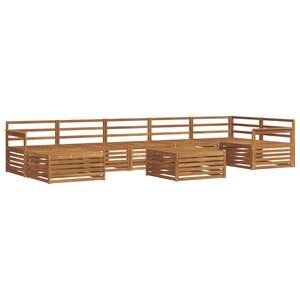 vidaXL Ensemble de canapés d'extérieur 8 pc Naturel