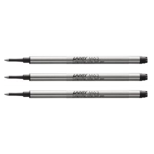 Recharge pour Stylo Roller M63 Pointe Moyenne Noir x 3 LAMY