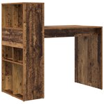 vidaXL Bureau d'écriture Bois ancien Bois d'ingénierie Standard