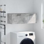 vidaXL Armoire murale gris béton 100x36 5x35 cm bois d'ingénierie