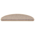 vidaXL Tapis d'escalier autocollants 30 Pièces 65x21x4 cm beige clair