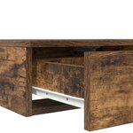 Tiroirs de lit vidaXL Chêne fumé 200x36 5x16 5 cm Bois technique