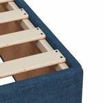 vidaXL Cadre de lit sans matelas bleu 120x200 cm tissu