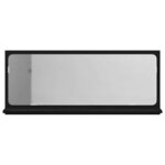 vidaXL Étagère miroir Chêne Noir 90 x 10.5 x 37 cm Bois d'ingénierie