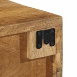 VidaXL Meuble TV mural 60x30x19 cm bois massif de manguier brut