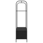 vidaXL Porte-vêtements Noir 100 x 44 x 160 cm Bois d'ingénierie