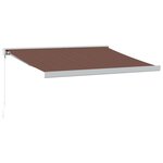 vidaXL Auvent manuel rétractable marron 300x250 cm