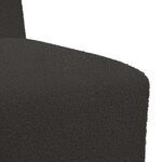 vidaXL Unité de Sofa Modulaire Sans Accoudoirs 2 Pièces Gris foncé