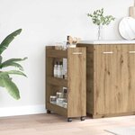 vidaXL Armoire chêne artisanal 60 x 22 x 79 cm Bois d'ingénierie