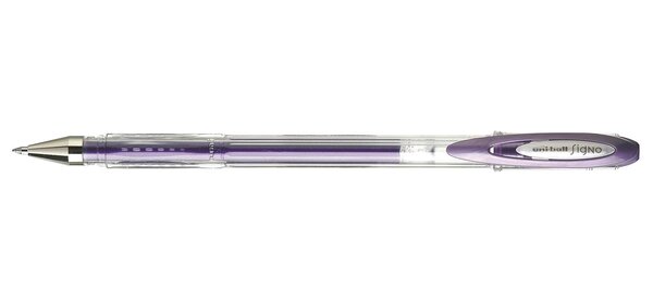 Stylo roller Signo Ecriture moyenne Violet métallisé