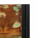 vidaXL Tête de lit 160 cm bois massif récupéré et fer