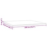 vidaXL Sur-matelas 200x210x5 cm