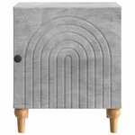 vidaXL Cabinet de chevet 2 Pièces Gris béton 43 x 34 5 x 50 cm