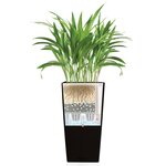 LECHUZA Jardinière Cubico Color 40 ALL-IN-ONE ardoise 13158