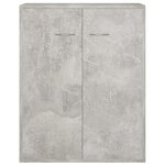 vidaXL Buffet Gris béton 60x30x75 cm Bois d'ingénierie