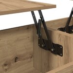 vidaXL Table basse chêne artisanal 102 x 50 5 x 46 5 cm