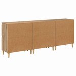 vidaXL Buffets 3 Pièces Chêne artisanal 60 x 35 x 70 cm Bois d'ingénierie