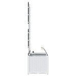 vidaXL Pots de jardin Blanc 80 x 40 x 142 cm Acier