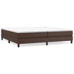 vidaXL Cadre de lit sans matelas marron 200x200 cm similicuir